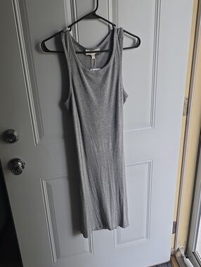 l*space Sleeveless Midi Tank Dress in Heather Gray